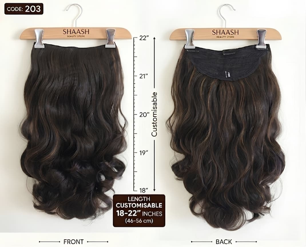 Natural Wavy Highlights Hair Extension — main view